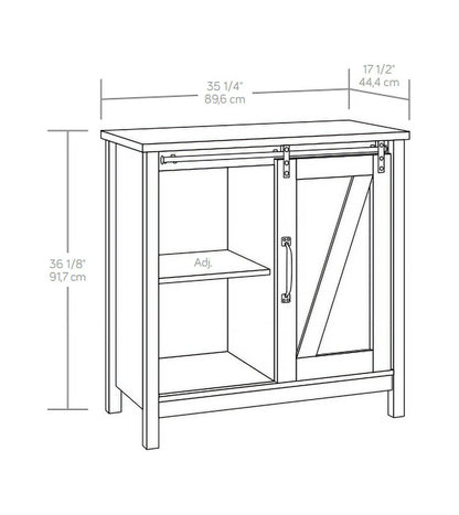 Modern Farmhouse Accent Storage Cabinet, Rustic Gray Finish