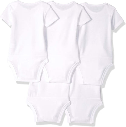Baby and Toddler Ultimate Flexy Short Sleeve Bodysuit (5 Pack)