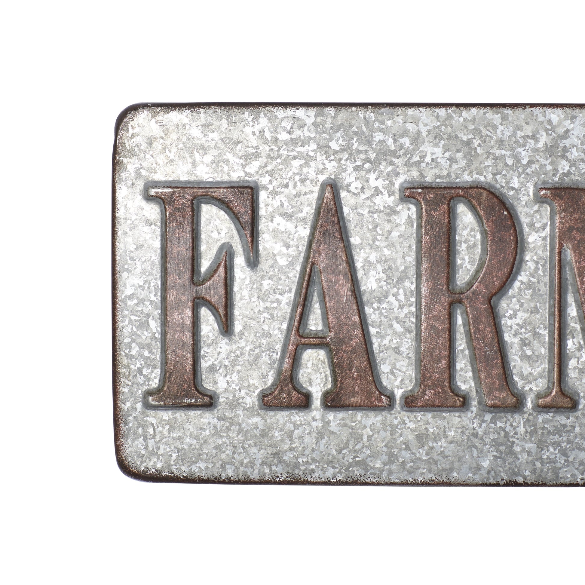 Indoor Grey Metal Farmhouse Sign Wall Decor