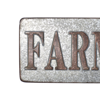 Indoor Grey Metal Farmhouse Sign Wall Decor