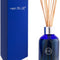 Aloha Orchid Reed Diffuser Set - Includes Reed Diffuser Sticks, Fragrance Oil, and Glass Bottle - Luxury Scented Room Fresheners - Cobalt Blue (8 Fl Oz)