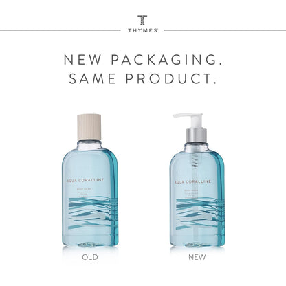 Moisturizing Body Wash with Pump - Body Soap - Bath Products - Skin Care - Liquid Soap with Notes of Water Lily, White Cyclamen, Driftwood, Yuzu, & Bamboo (Aqua Coralline, 9.25 Fl Oz)