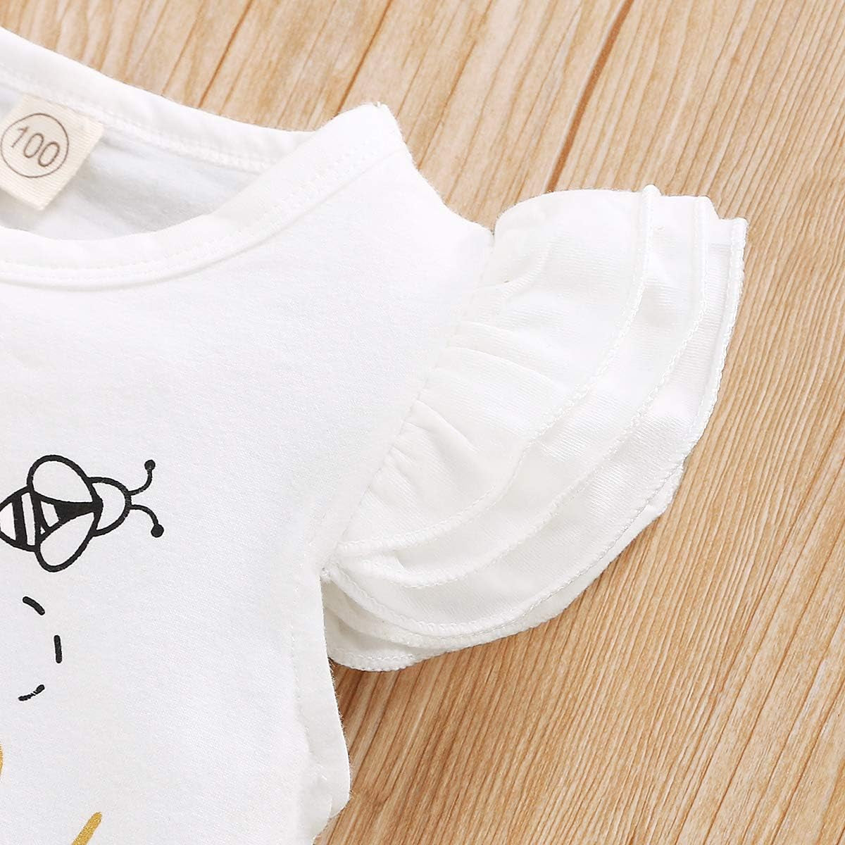 Baby Girl One Birthday Outfits Ruffle Sleeve Romper+Strawberry Shorts+Headband 3Pcs Summer Clothes