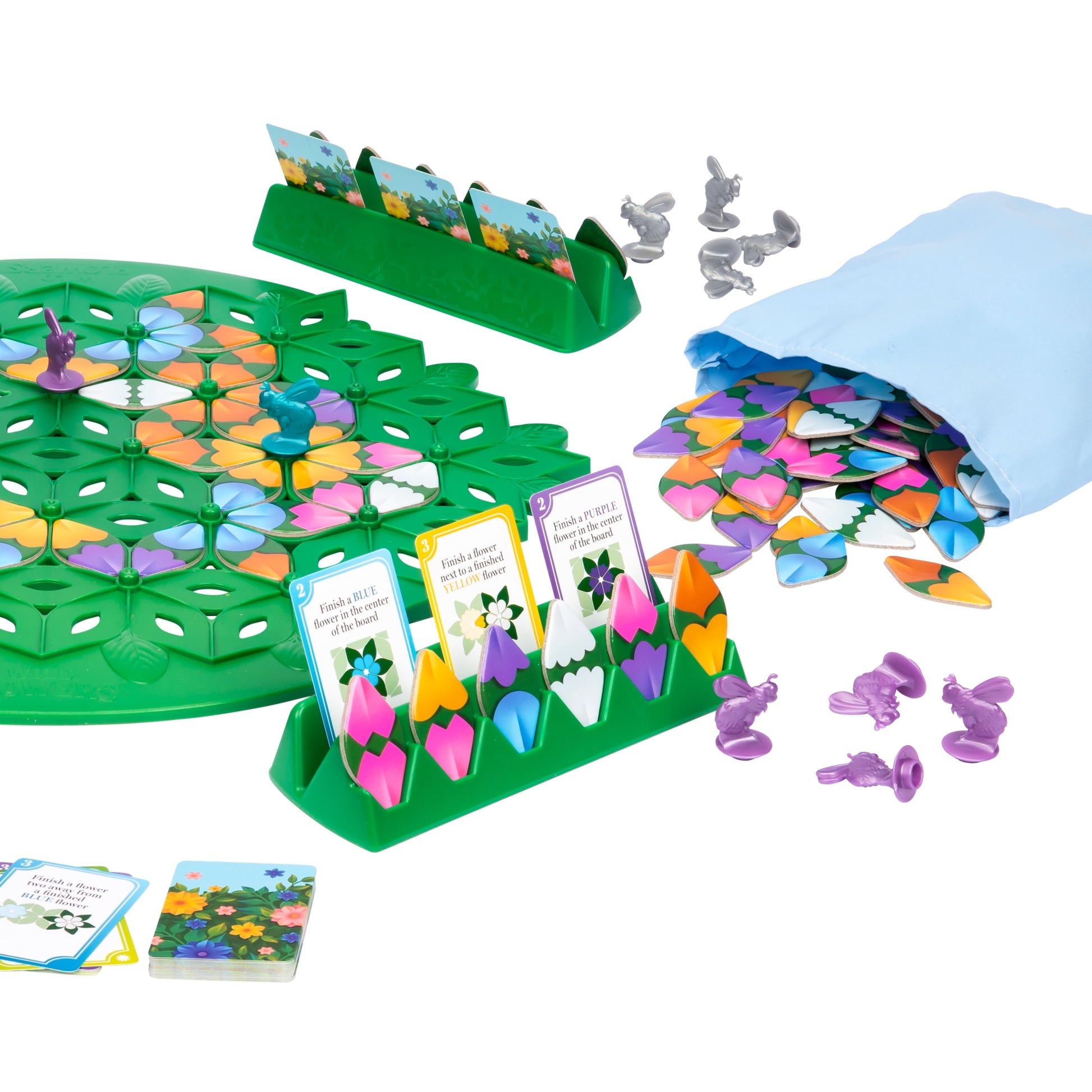 Wild Flowers Family Fun Strategy Game, Ideal for Solo Play, and 1 to 4 Players Aged 8+