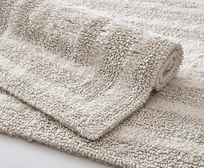 - Bathroom Rugs Set, Soft Tufted Cotton Bathroom Decor, Super Absorbent & Quick Dry (Logan Light Grey, 2 Piece)