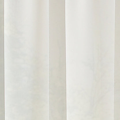 Soho Voile Indoor Curtain, Polyester Sheer Poletop Single Panel, Winter White, 59" X 120"