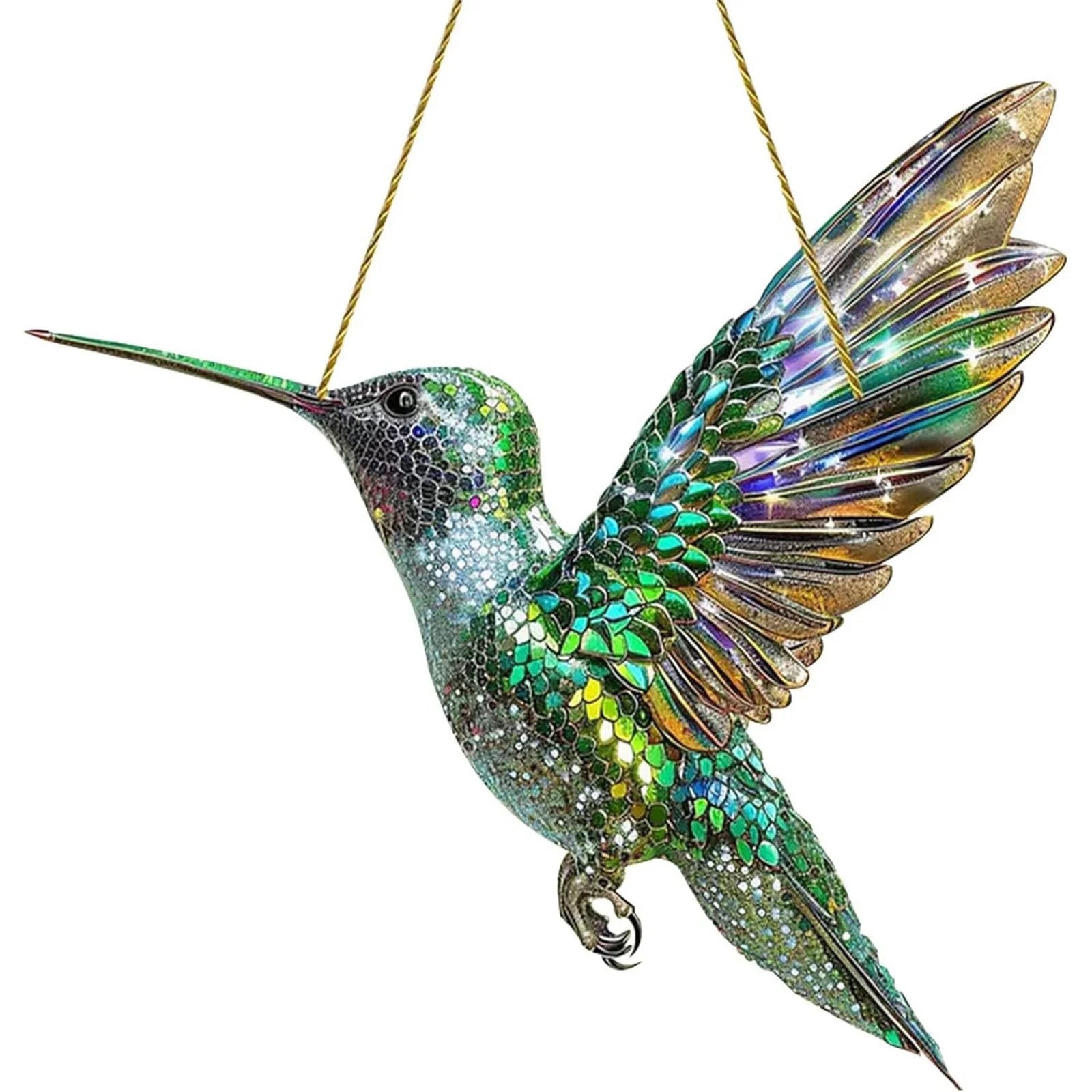 Red Cardinal Stained Glass Window Hanging,Cardinal Decor Handmade Art Craft Hanging Ornament for Window,Bird Suncatcher Home Decoration Memorial Gifts