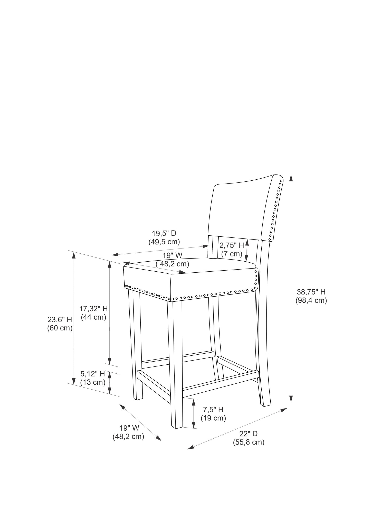 Corey Counter Stool, Udder Madness, 24 Inch Seat Height