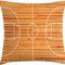 Sports Throw Pillow Cushion Cover, Standard Floor Plan on Parquet Backdrop Basketball Court Playground Print, Decorative Square Accent Pillow Case, 18" X 18", White Brown