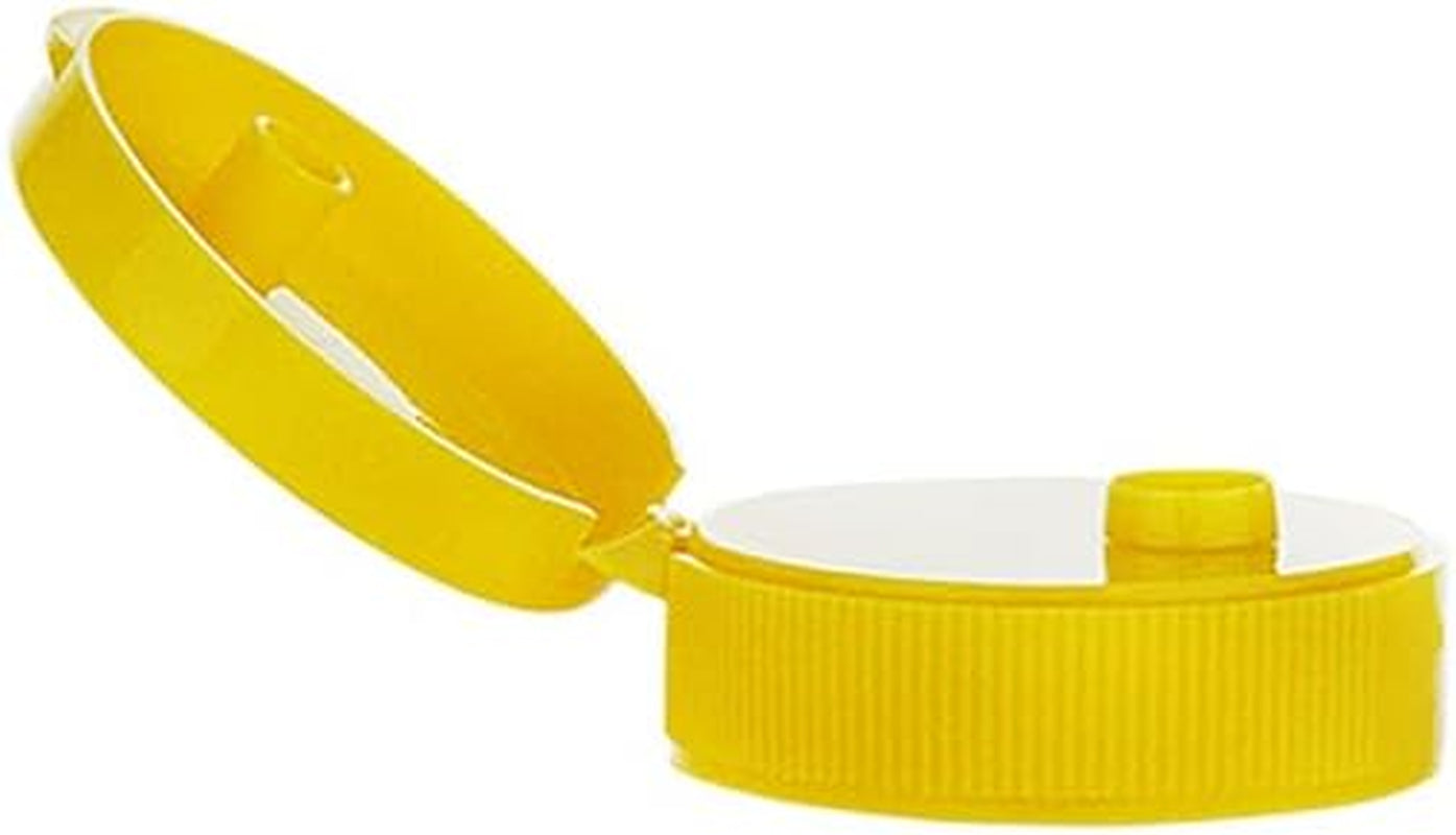 18 Pack 8 Fl Oz Plastic PET Honey Bear Jars, Squeeze Bottles with Yellow Flip-Top Dispenser Caps W/Seals - Holds 12 Oz Honey by Weight - BPA Free, Refillable and Made in USA