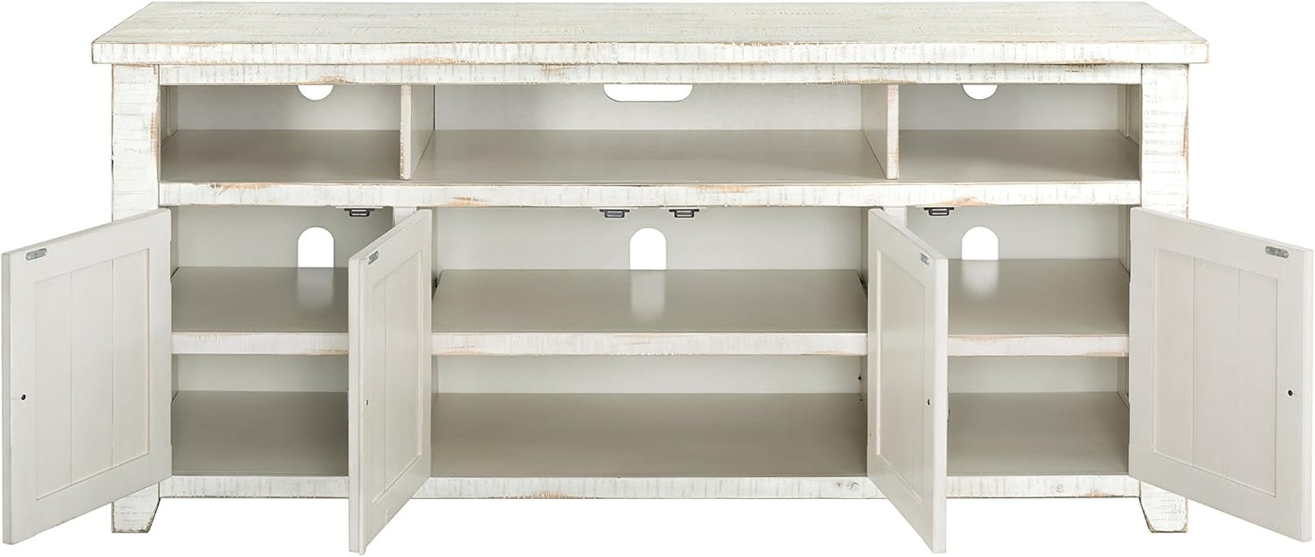Nantucket 65" TV Stand, Antique White