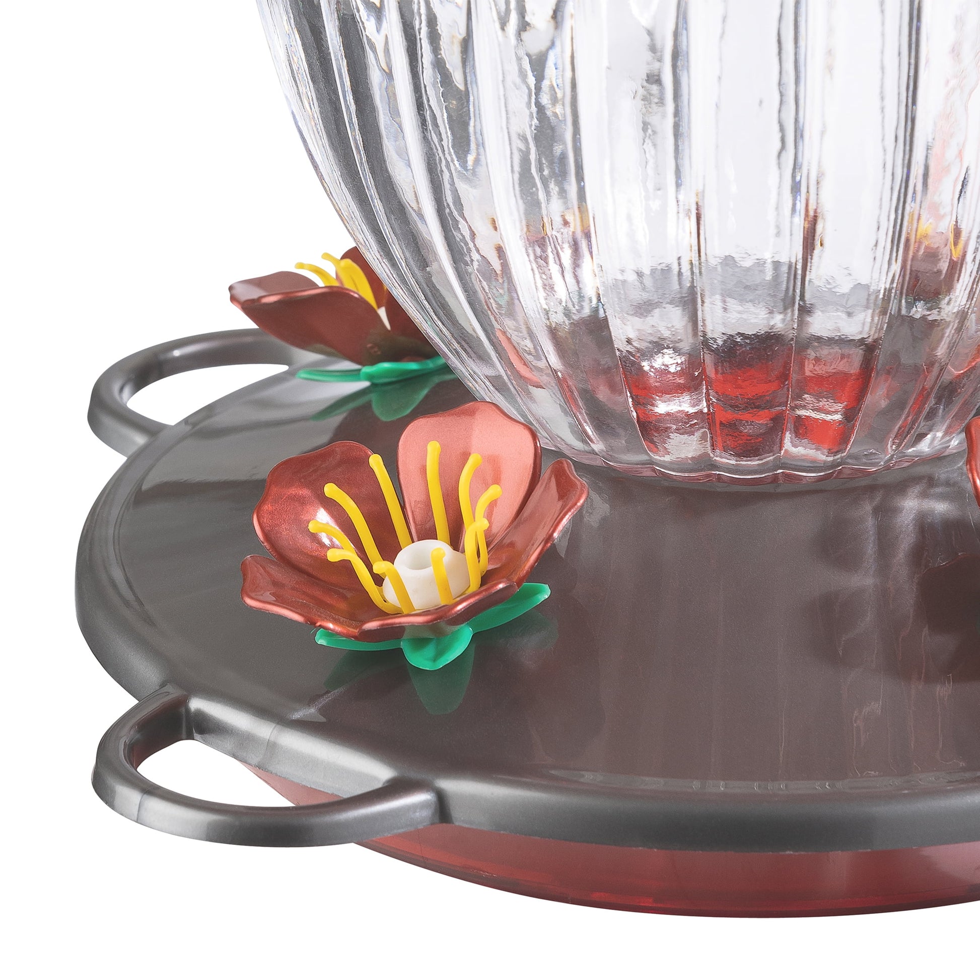 Jubilee Glass Bottle Hummingbird Feeder, 20 Oz Nectar Capacity, Clear