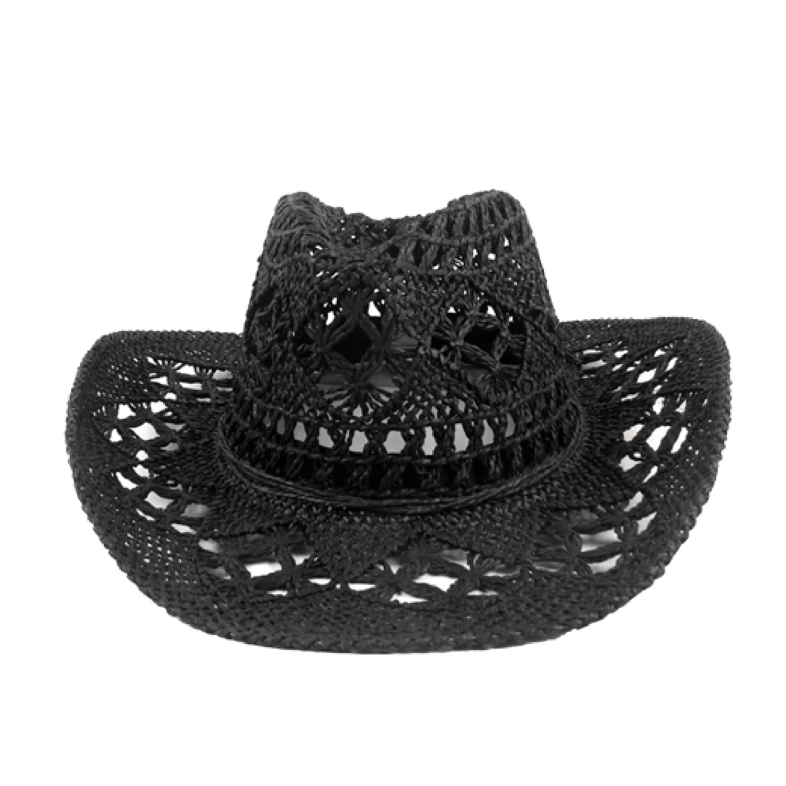 Straw Cowboy Hat Wide Brim Sun Hat Cowgirl Summer Panama Hat Men Women Sombrero Travel Outdoor Family Hat