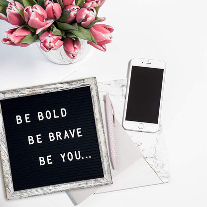 Felt Letter Board with Letters and Numbers 10X10 Inch, Felt Board with Letters Back to School Sign Classroom Decor, Baby Announcement Sign, First Day of School Board, Wifi Password Sign