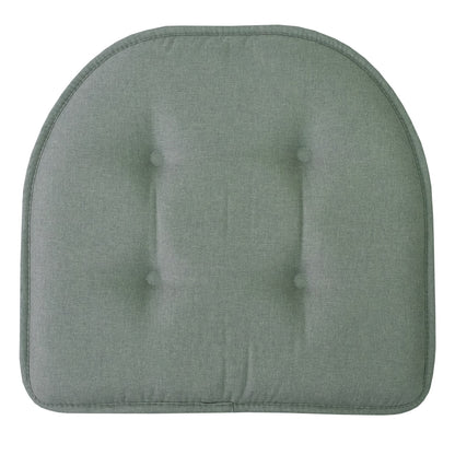 U-Shaped Memory Foam No Slip Back 16 X 16 Chair Pad Cushion 2 Pack - Scuba