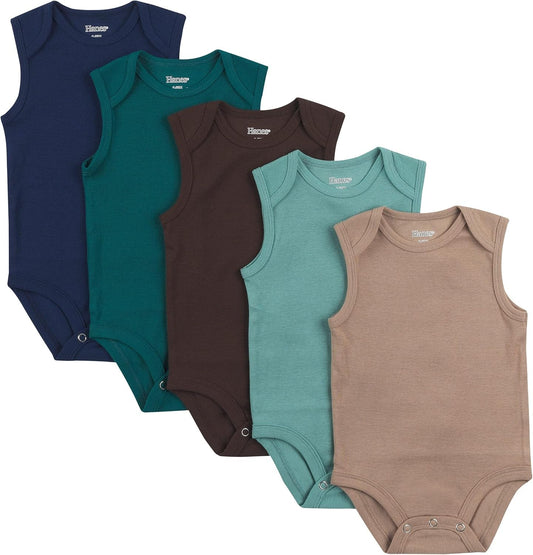 Baby and Toddler Ultimate Flexy Sleeveless Bodysuit (5 Pack)