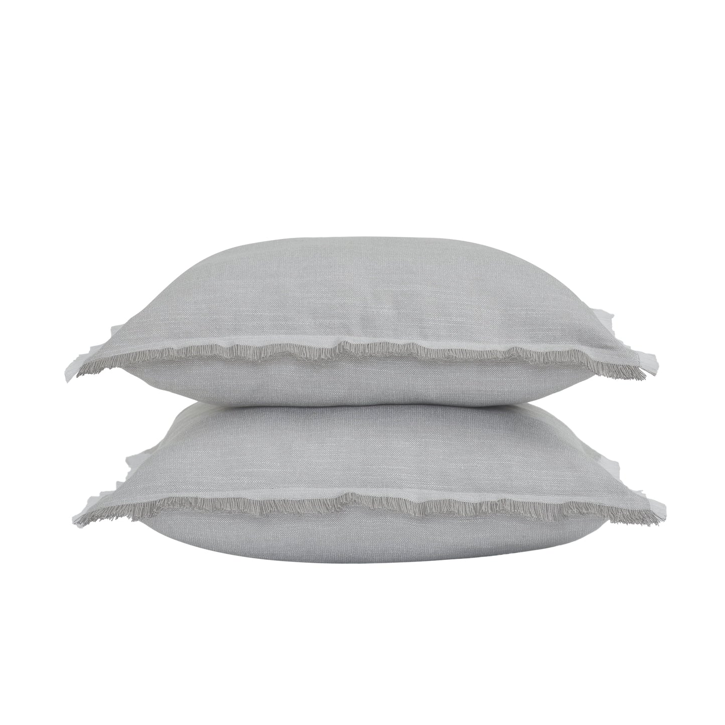 20" X 20" Grey Cotton Decorative Pillows (2 Count)