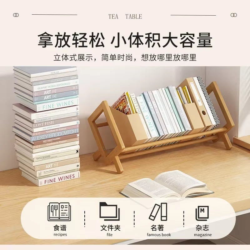 Desktop Small Book Rack for Room Book Shelf Furniture CD Storage Shelf Simple Economy Book Stand Bookshelves Bookcase Organizer