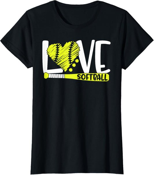 Softball Graphic Saying for Teen Girls and Women T-Shirt