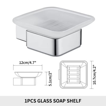 Stainless Steel Bathroom Accessories Wall Shelf Towel Bar Rack Rail Toilet Brush Roll Paper Holder Soap Dish Bathroom Hardware