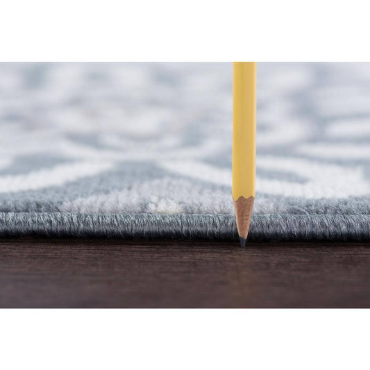 Madison Floral Gray 2 Ft. X 10 Ft. Indoor Runner Rug