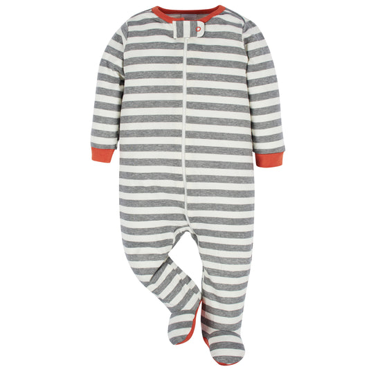 Brand Baby Boy Sleep 'N Plays Footed Pajamas, 4-Pack, Newborn - 6/9M