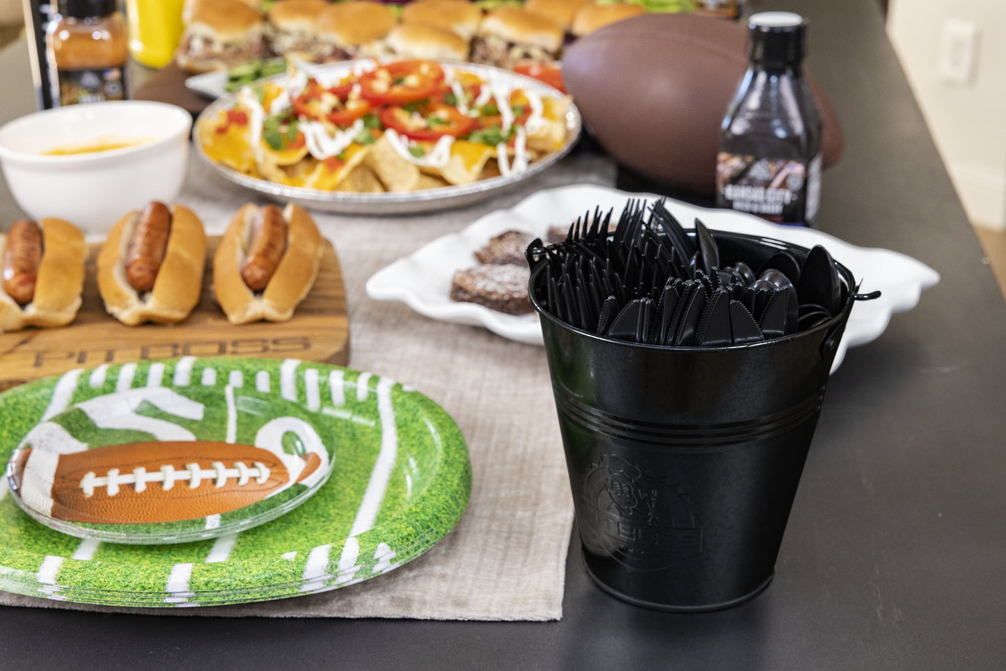 Pellet Grill Grease Bucket - Black