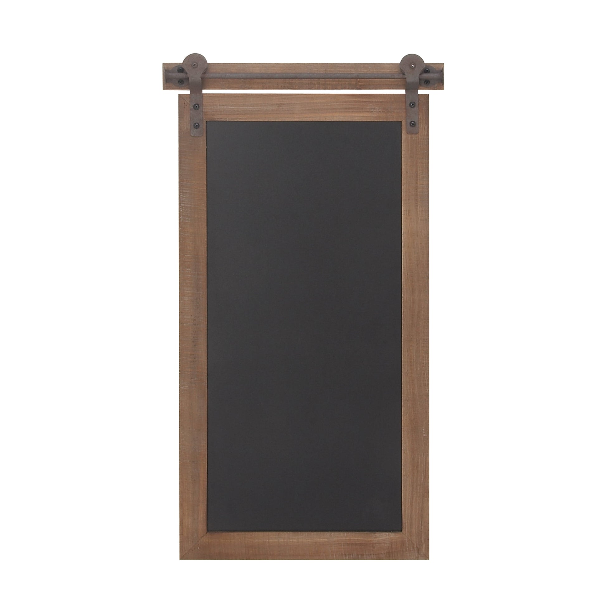 Brown Wood Sign Wall Decor with Chalkboard