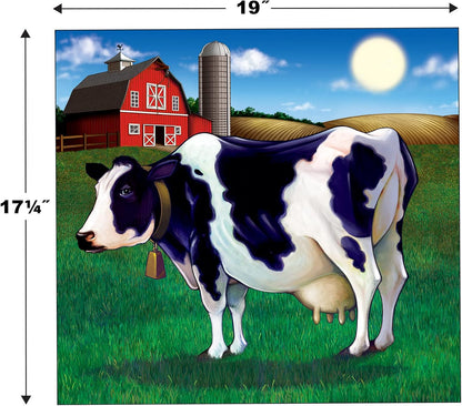 Pin the Tail on the Cow Game Party Supplies : Farm