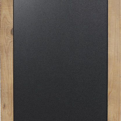 Brown Wood Sign Wall Decor with Chalkboard