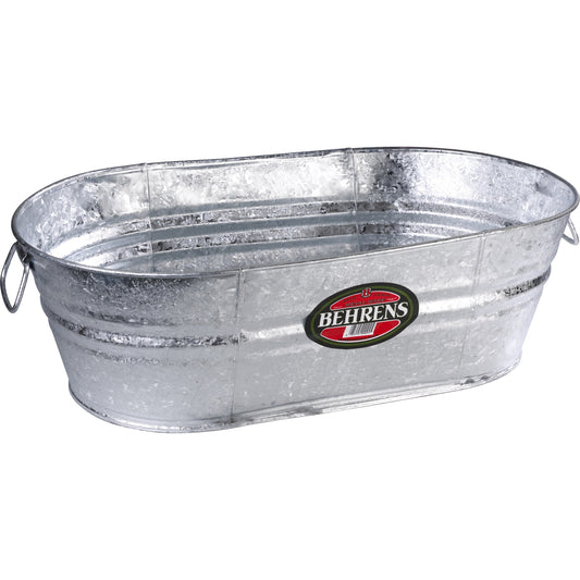 1-OV Oval Tub, Weather & Rust Resistant Steel, 7.5-Gallons - Quantity 1