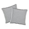 20" X 20" Grey Cotton Decorative Pillows (2 Count)