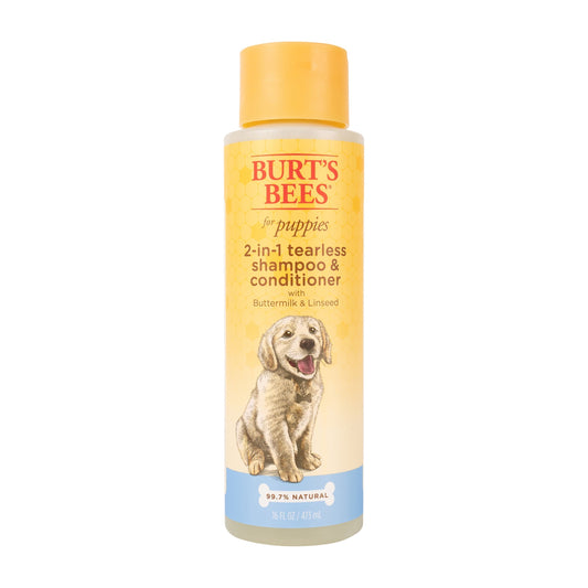 Natural Pet Care Tearless 2 -1 Dog Puppy Shampoo Conditioner Buttermilk and Linseed Oil