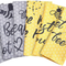 Cotton Kitchen Towels Set of 4 - Absorbent Dish Towels Set | Tea Towels | Bar Towels | Bee Grey Yellow Kitchen Dish Towels - Multi Purpose Kitchen Linen, Drying Dish Hand Towels 20X28