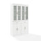 Stanton Wood Pantry with Glass Door in White (Set of 2)