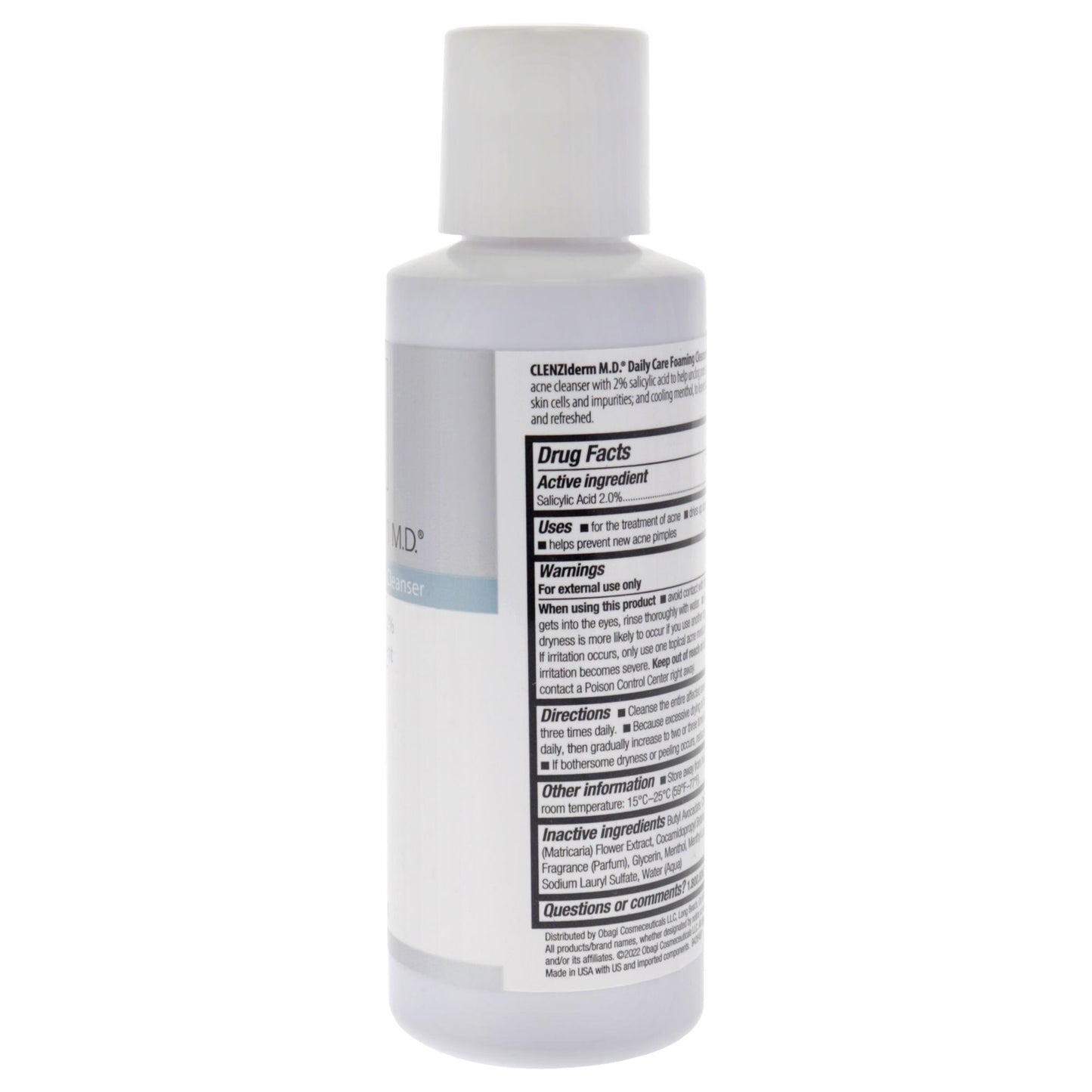 Obagi Clenziderm M.D. Daily Care Foaming Cleanser by Obagi for Women - 4 oz Cleanser