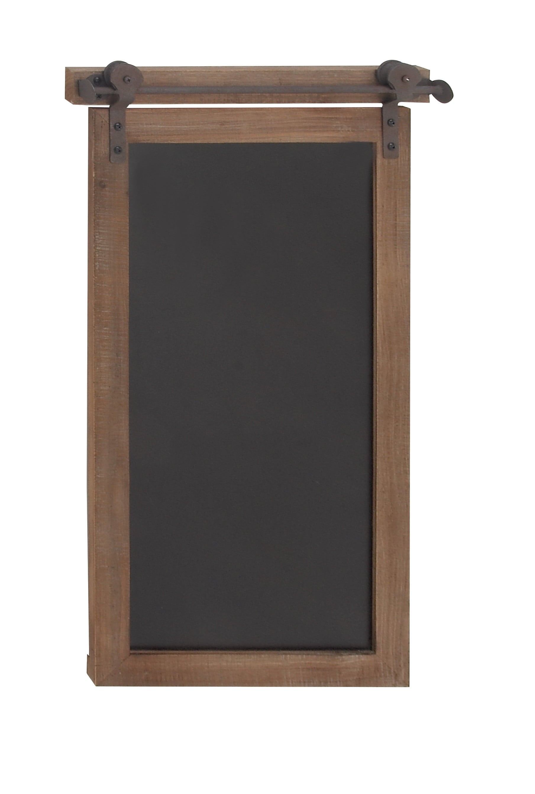Brown Wood Sign Wall Decor with Chalkboard