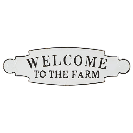 Indoor Black Iron Welcome Sign Wall Decor, Set of 1