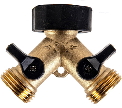 Brass Y Shut-Off Hose Connector