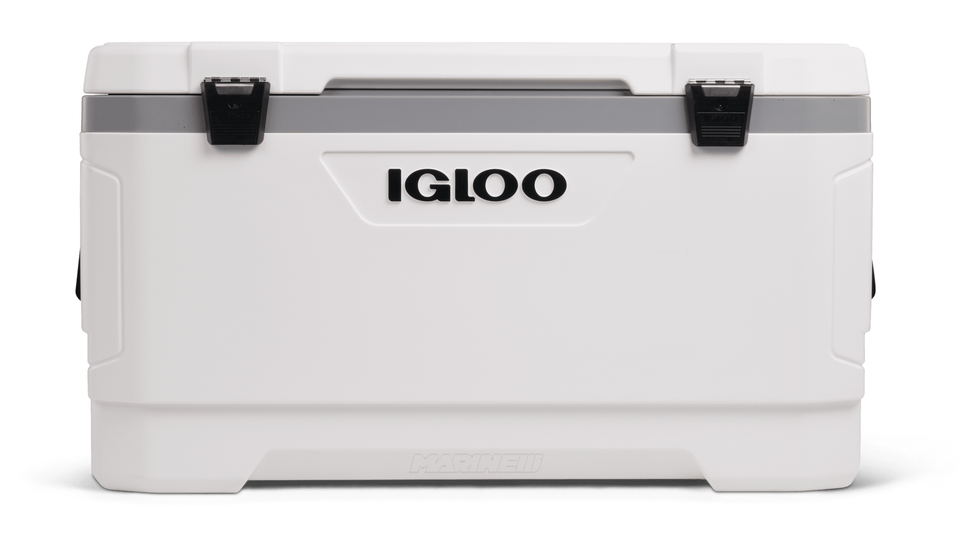 100 QT Latitude Marine Ultra Hard-Sided Cooler, White and Moonscape Gray