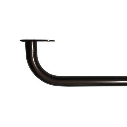 3/4" Diameter Bronze Room Darkening Wrap around Curtain Rod, 30"-84”