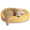 Sherpa Athens Bagel Pet Bed for Dogs, Calming Dog Bed Washable, Large, Citrus