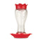 Glass Red Hummingbird Feeder, 16 Oz Nectar Capacity