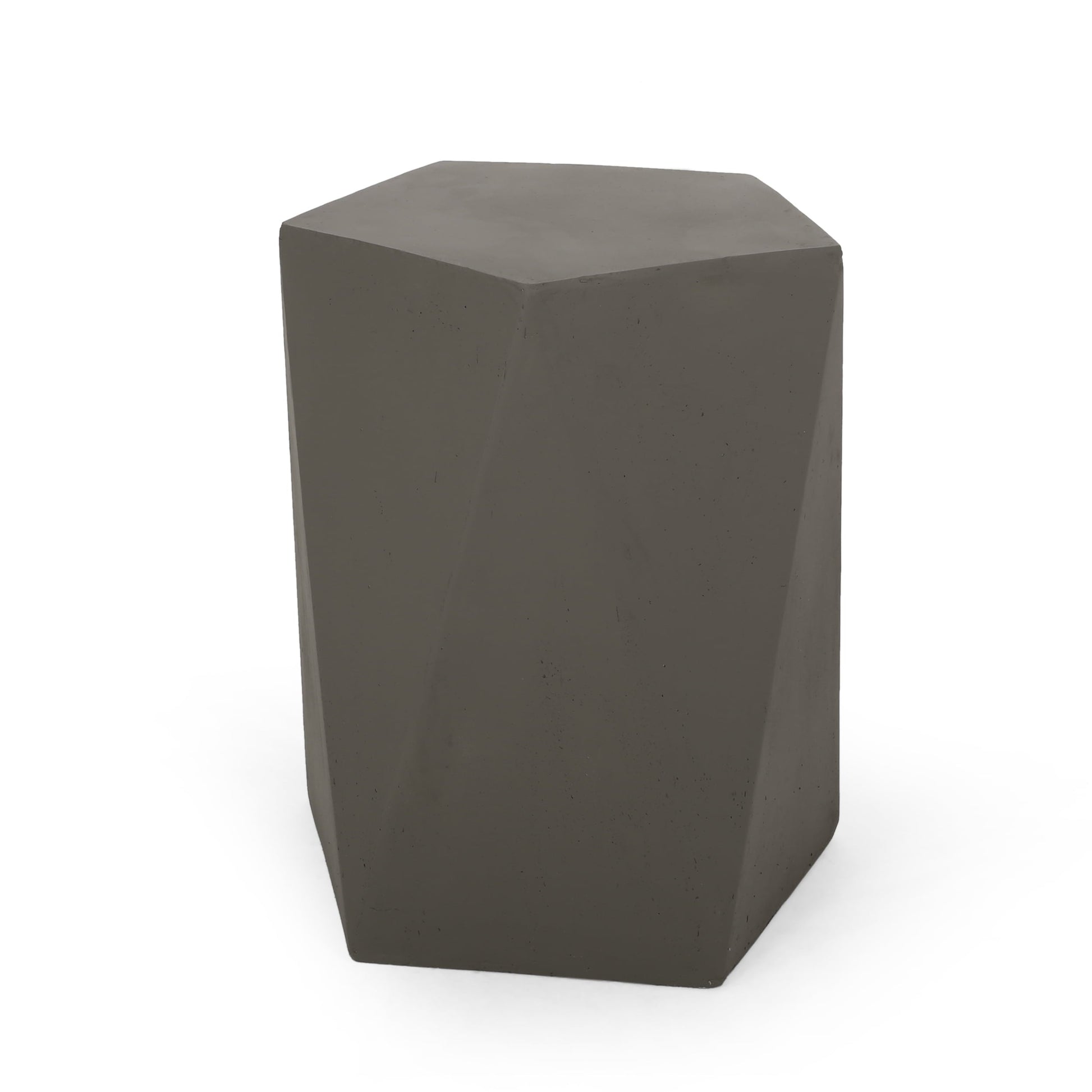 Sandy Outdoor Side Table, Light Gray