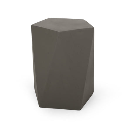 Sandy Outdoor Side Table, Light Gray