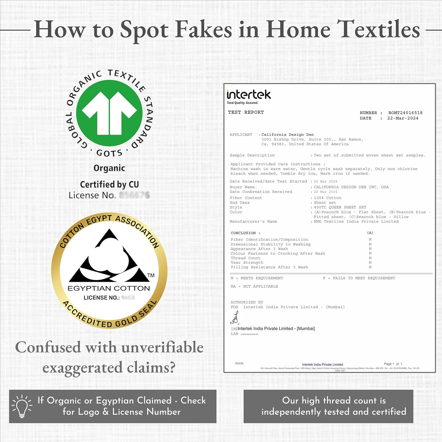 Striped Bed Sheets Twin Size - 100% Cotton Sheets Set, Luxury 400 Thread Count Sateen, Twin Sheets with Printed Pattern (Cape Stripe)