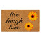Sunflower Live Laugh Love Doormat