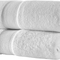 Turkish Towels Luxury Hotel-Spa Towel Set, Non-Gmo 100% Turkish Cotton | Ultra Soft Plush Absorbent Towels (White, 2 Pcs Bath Towel Set)