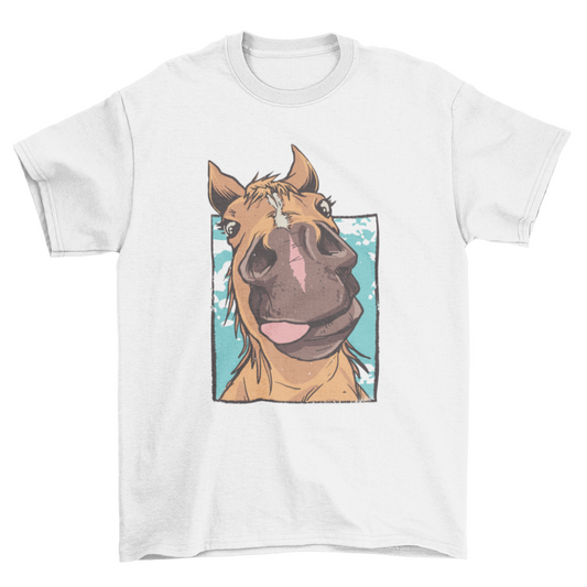 Horse face close up t-shirt