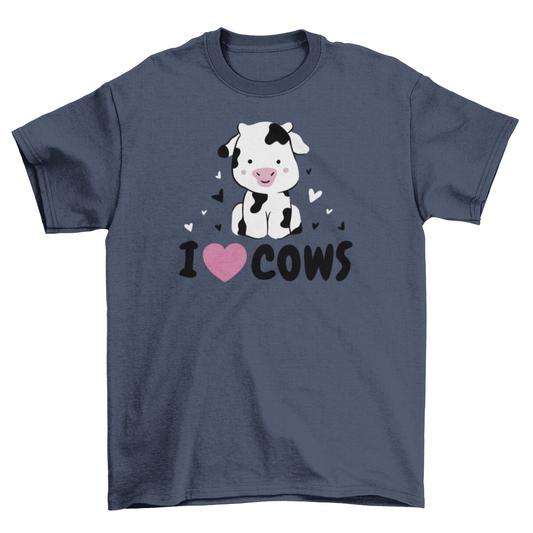 Cute I love cows t-shirt